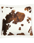 Campfire - Elsa Cowhide Campfire Sherpa Pillow 6 Per Carton - Chocolate