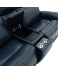 View - Power Reclining Loveseat With Console, Power Headrest & Lumbar
