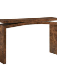 Naoko - Burl Wood Console Table - Woodtone