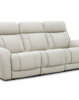 Moorehead - 3P Sofa Zero Gravity, Drop Down Table With Lights, Wireless Charger And Two Cupholders - Kona-White