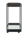 Vesper - Iron Bar Cart - Black / Brass