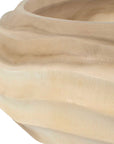 Waveform - Bleached Wood Bowl - Beige