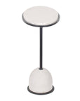 Morro - Marble Side Table - White / Black