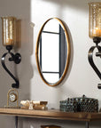 Herleva - Oval Mirror - Gold