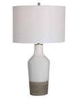 Dakota - Crackle Table Lamp - White