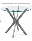 Deen - Round End Table - Gray