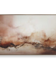 Rise - Framed Modern Canvas - Black / Brown / Orange / White