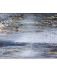 Dawn To Dusk - Hand Painted Art - Blue
