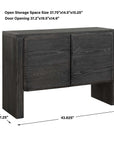Bierk - 2 Door Cabinet - Dark Stain