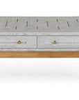Perrine - Rectangle Cocktail Table - Silver / Gold