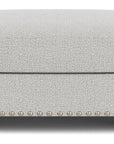 Patterson - Fabric Ottoman, Nailhead Trim