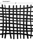 Gridlines - Iron Wall Decor - Black