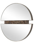 Hanover - Divided Round Mirror - Bronze / Brown