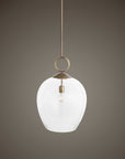 Calix - Large Blown Glass 1 Light Pendant - White