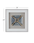 Roselle Canvas Art - Pearl Silver