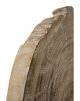 Wood Sculpture - Light Brown / Black
