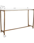 Affinity - Marble Console Table - White
