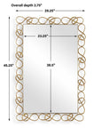Twist It - Mirror - Antique Brass
