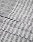 Lane - Queen Stripe Comforter Set Set of 3 - Gray