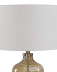 Rainer - Blown Glass Table Lamp - Brown / White
