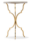 Commerce And Market - Round Martini Table - Gold