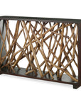 Teak Maze - Console Table - Dark Brown