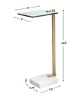 Butler - Accent Table - Brass