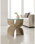 Melange - Lenny Woven End Table - Light Brown