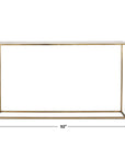 Redmond - Sofa Counter Table - Gold / White