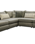 Tyler Sectional Customizable Modular Living Room Seating with Pillows