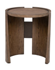 Lyra - End Table - Dark Brown / White