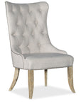 Castella - Tufted Dining Chair - Beige / Light Brown