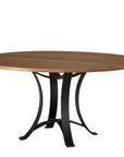 Crafted Cherry - Dining Table With Metal Pedestal