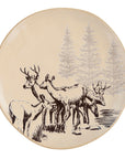 White Pine - Ceramic Dinnerware Set Set of 16 - Brown