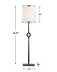 Puncture - Cordless Iron Buffet Lamp - Black / Bronze