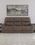 Carter - Power Reclining Sofa With Console & Power Headrests & Lumbar