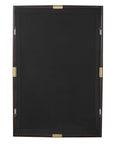 Larkin - Dark Wood & Brass Mirror - Dark Brown