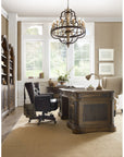 Hill Country - St. Hedwig Executive Desk - Dark Brown