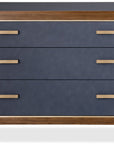Melange - Gene Accent Drawer Chest - Brown / Blue