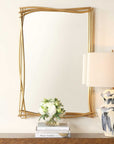 Curved Branches - Mirror - Gold