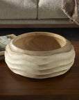 Waveform - Bleached Wood Bowl - Beige