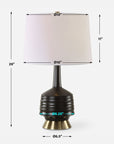 Foster - Black Glaze Table Lamp