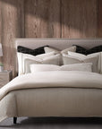 Chenille Herringbone - King Duvet Cover Set Set of 3 - Sand
