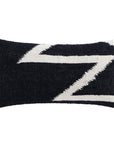 Antigua - Handwoven Oblong Pillow - Black / White