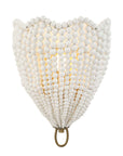 Biddeford - 1 Light Beaded Sconce - Gold / White
