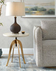 Alice - Oak Adjustable Accent Table
