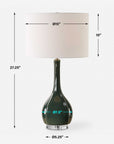 Essex - Green Glass Table Lamp