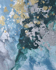 Mercury Hand - Abstract Art - Blue