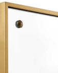 Wrenton - Rectangular Mirror - Brass