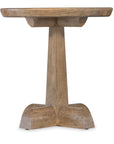Vineyard Row - Round Pedestal End Table - Light Brown